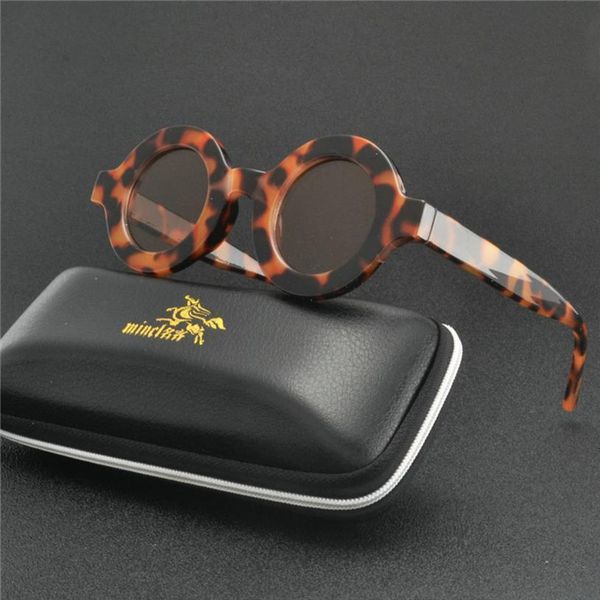 

retro small round sunglasses women men fashion vintage brand sun glasses black white leopard red sunglass uv400 with box nx, White;black