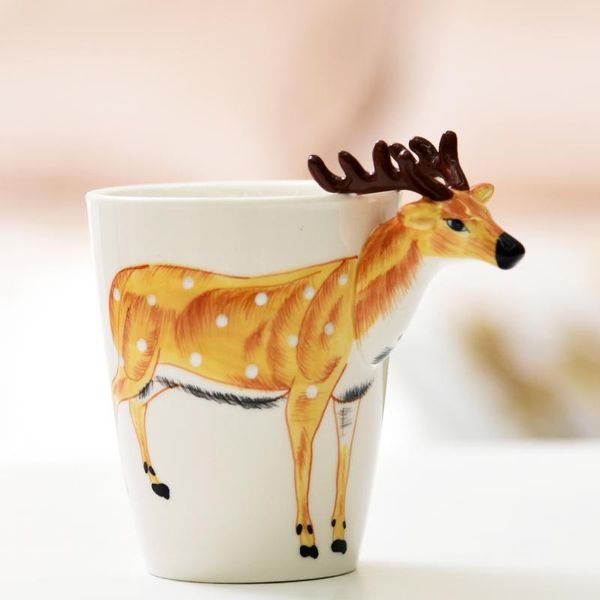 

mugs 3d animal mug large capacity hand painted ceramic drinking cup lovely creative personality milk coffee cups