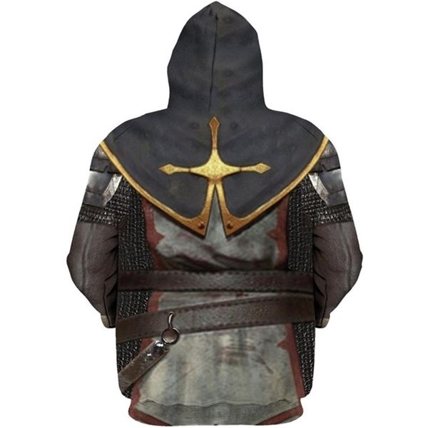 

new fashion hoodies knights templar printed hoodie sweatshirt men/women casual streetwear sudadera hombre drop shipping lj201222, Black