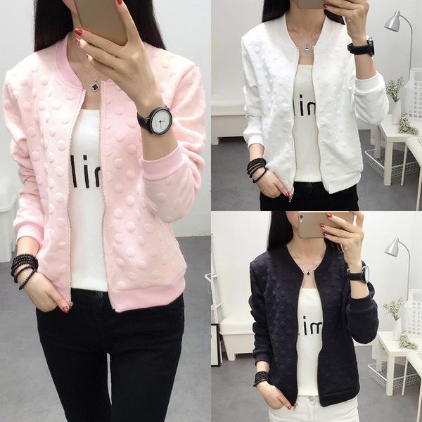 

women's jacket spring 2021 new korean women's all-match jacket start spring and autumn short baseball uniform, Black;brown