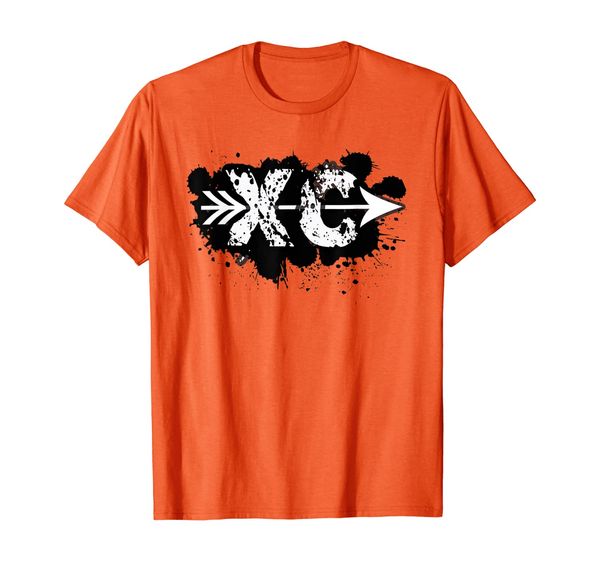 

grunge dirty cross country running t-shirt, White;black