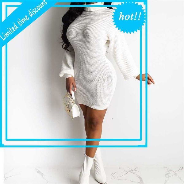 

women effects colour used coltrui long mouwen bodycon mini trui jurk herfst winter vestidos, Black