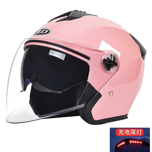 

motorcycle helmets helmet led taillights open face high density abs sunshade waterproof motocross electromobile accessrioes