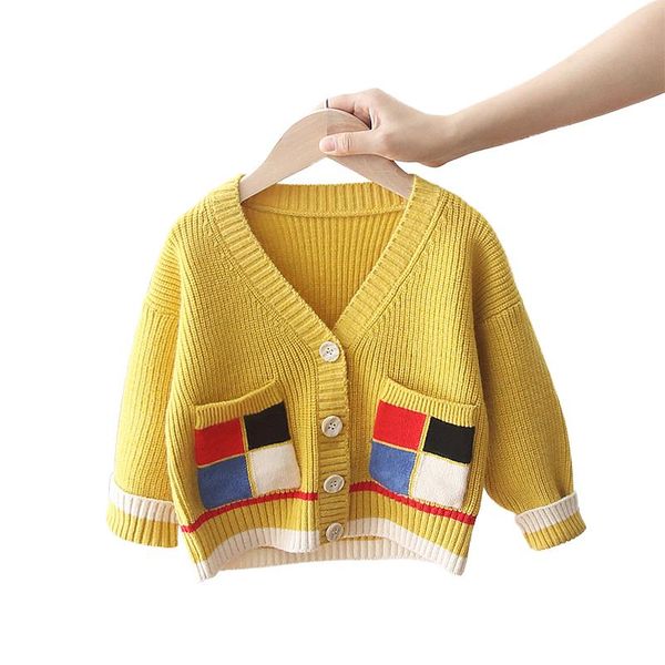 

cardigan boy's round collar sweater, children's knitwear. 1, Blue