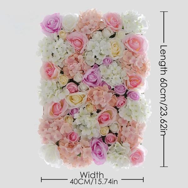 

decorative flowers & wreaths artificial wedding hydrangea row rose rlowers wall home decor accessories garden event site layout diy modern g