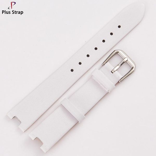 

watch bands plus strap women's white handmade band leather girl 16mm watchband for rossini 5368 pin buckle watchstrap, Black;brown