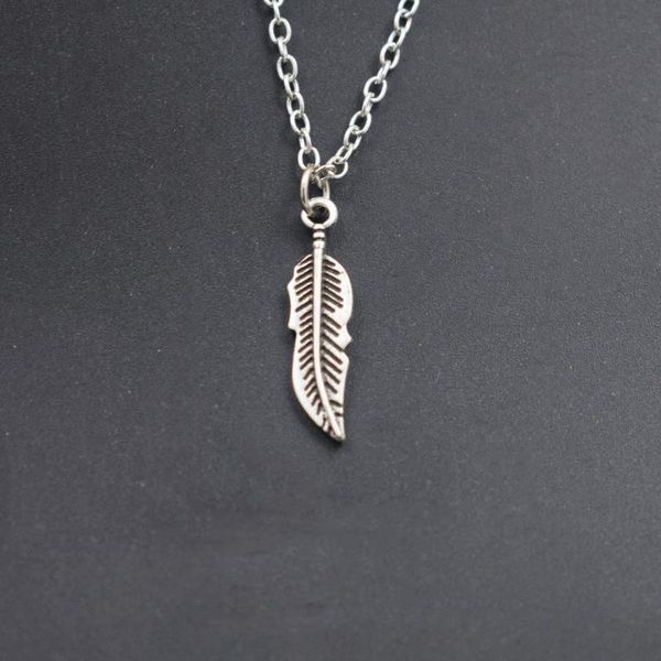

chains 1pcs leaf necklace woman gift, Silver