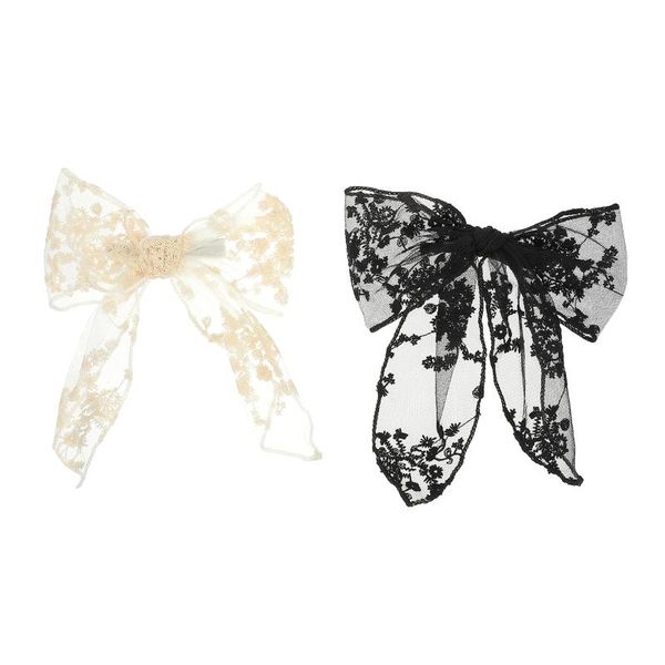

hair clips 2pcs lace bow clip bowknot barrette back hairpin accessory