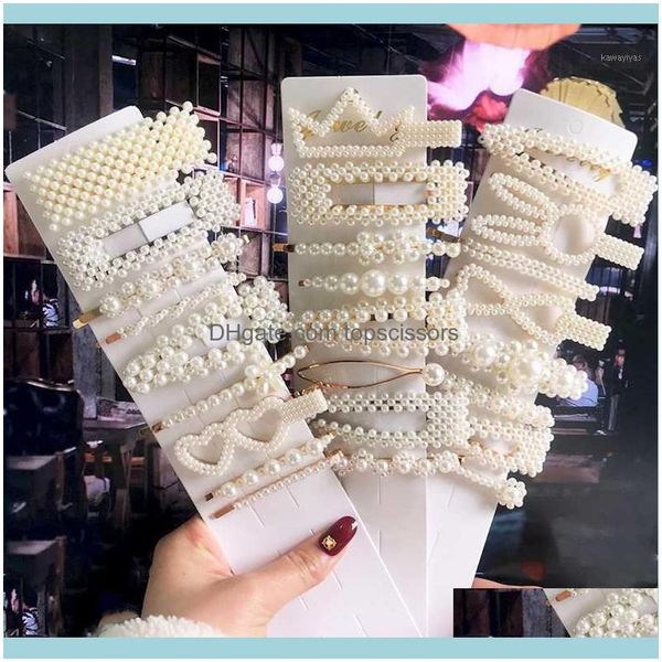 

& tools productskorean headwear hair clip jewelry for women girls fashion pearl 3pcs /set hairpins aessories barrettes gift1 drop delivery 2