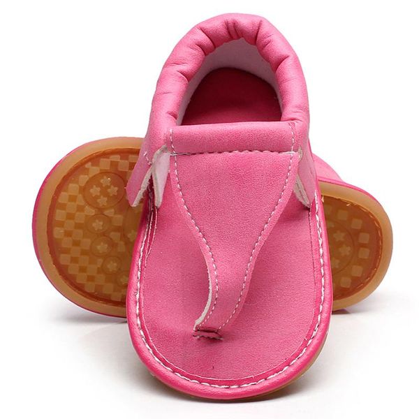 

sandals baby girl summer shoes flats pu leather rubber sole floral fit for 0-12m, Black;red