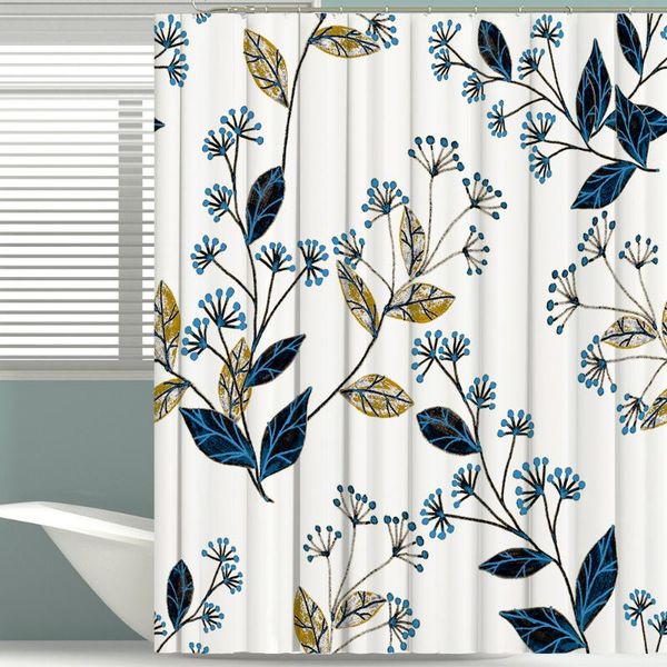 

shower curtains floral curtain set with 12 hooks watercolor decorative bath washable modern bathroom accessories