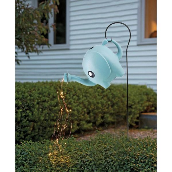 

lawn lamps elephant shape garden lights watering can led outdoor art light decoration lamp with stand