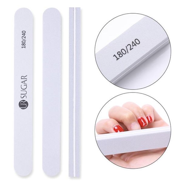 

nail files professional file 180/240 half moon sandpaper nails sanding grinding polishing art manicure care tools equipment