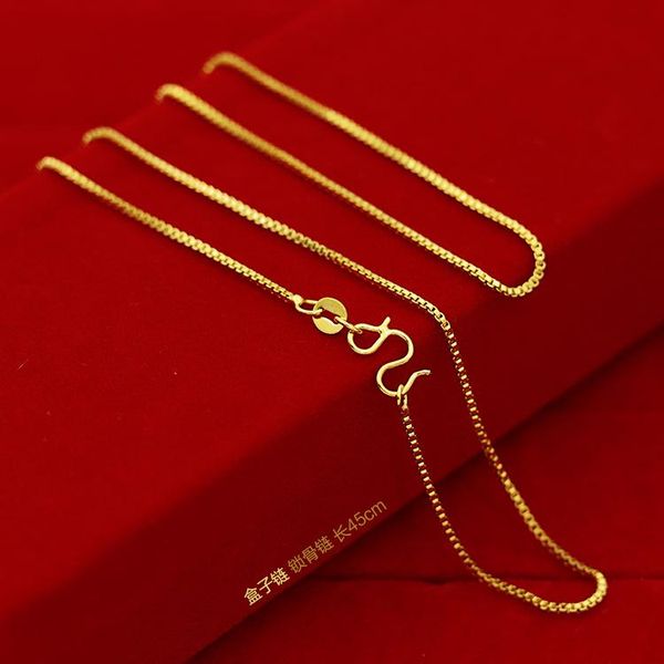 

chains trendy water-wave snake and box chain for necklace with vacuum real gold plated jewelry women, Silver