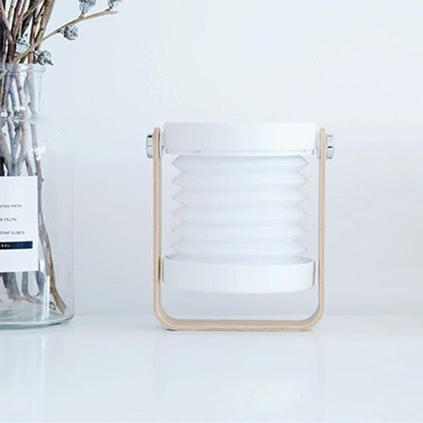 

cordless reading stepless dimming camping room lantern light bedside wooden portable usb charging home decor touch control led