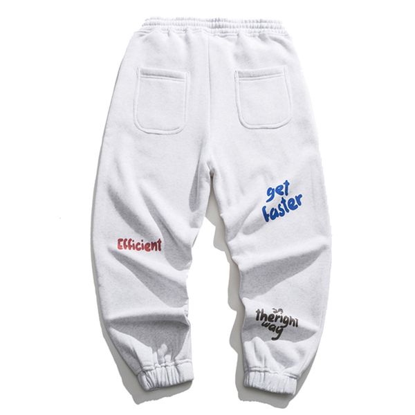 

hop new hip harem pants man streetwear personalized graffiti fleece sweatpants joggers 2021 harajuku oversized loose trousers x9nf, Black