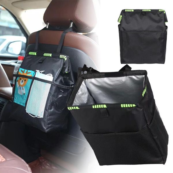 

storage bags car waterproof trash bag litter bin can garbage waste organizer box bins cleaning tools pack