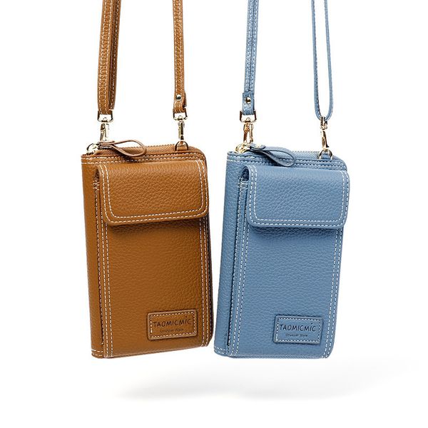 

salenew on women ladies long clutch bag large capacity mobile wallet female rits shoulder tas carteira feminina, Red;black