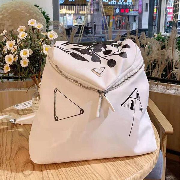 

fashion designer bags luxury brand ladies backpack printed nylon luxurys waterproof large-capacity zipper crossbody bag