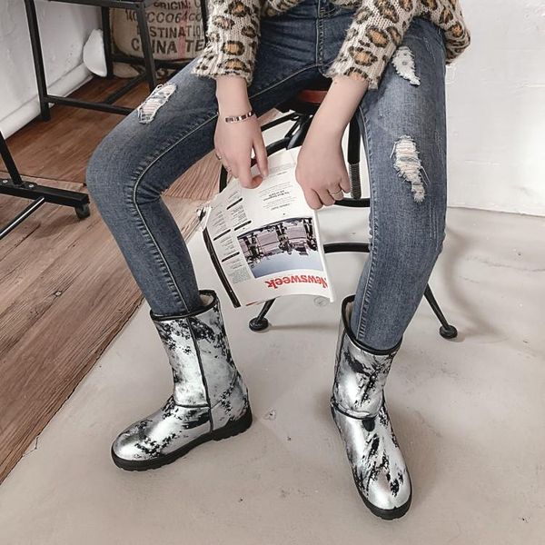 

boots oversized 19 women shoes ankle for ladies woman winter colouring round head sleeve, Black