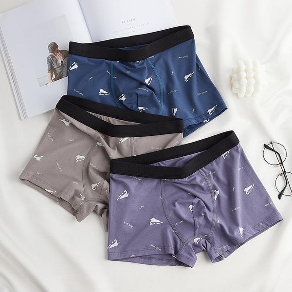 

underpants 3pcs men's briefs men cotton fashion shorts panties large size underwear multiple styles to choose, Black;white