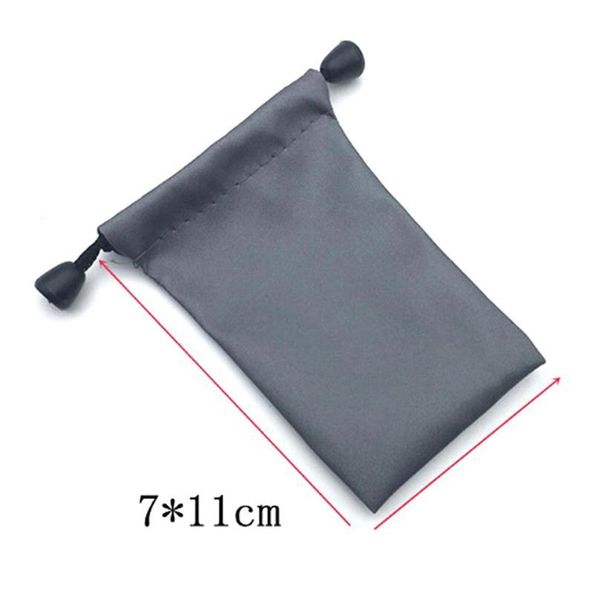 

portable grey drawstring pouch for phone /power bank velvet packaging bags & gift bags for many objects jllzui