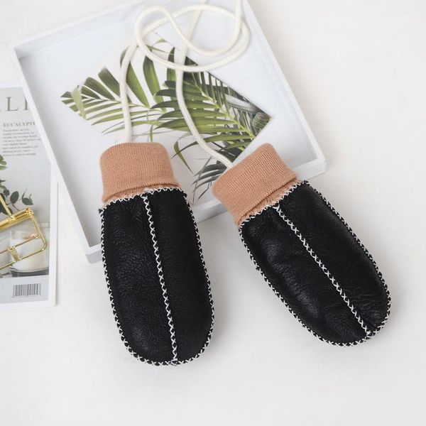 

ski gloves winter warm hand-stitched wool one thickening