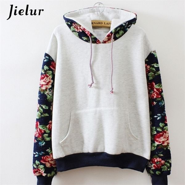 

new retro flowers spell color long sleeve hooded sweatshirt women hoodies fashion casual female tracksuits s-xl wholesale 201126, Black