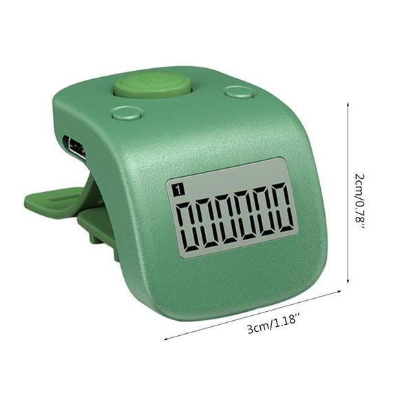 

timers digital lcd finger ring tally counter 6digit beads prayer clicker p9je