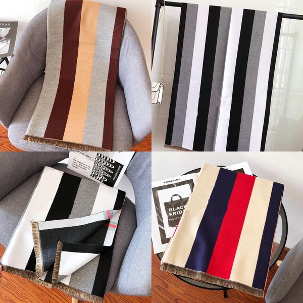 

2021 new classic british plaid cotton ladies charm women cashmere scarf for women autumn and winter shawl dual-use, Blue;gray