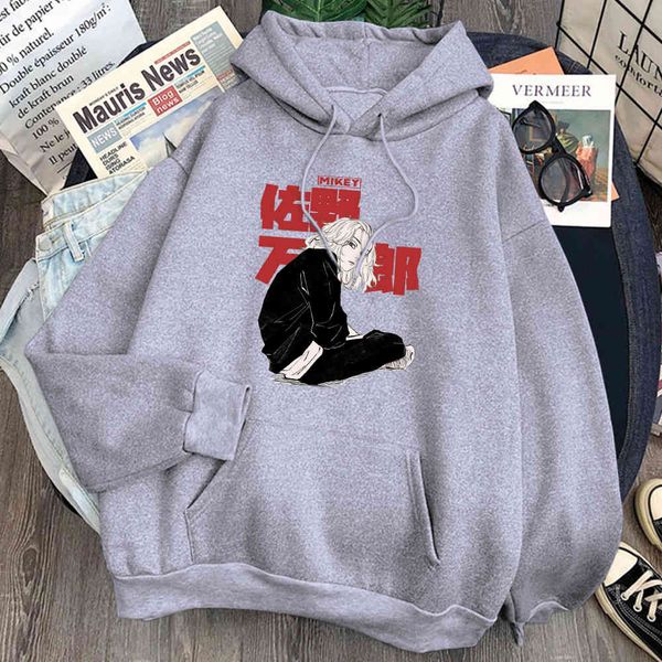 

jiro men's hooded sweatshirt, tokyo avenger printed men's short sved sportswear, winter and autumn harajuku style loose casual wea, Black