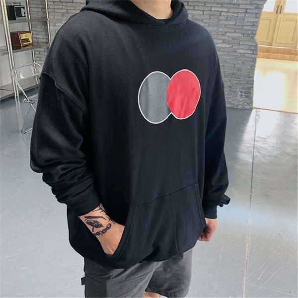 

21ss men's hoodie spring new arrival casual style breathable good quality letter printing oversize sweatshirts 2 colors size m-2xl, Black