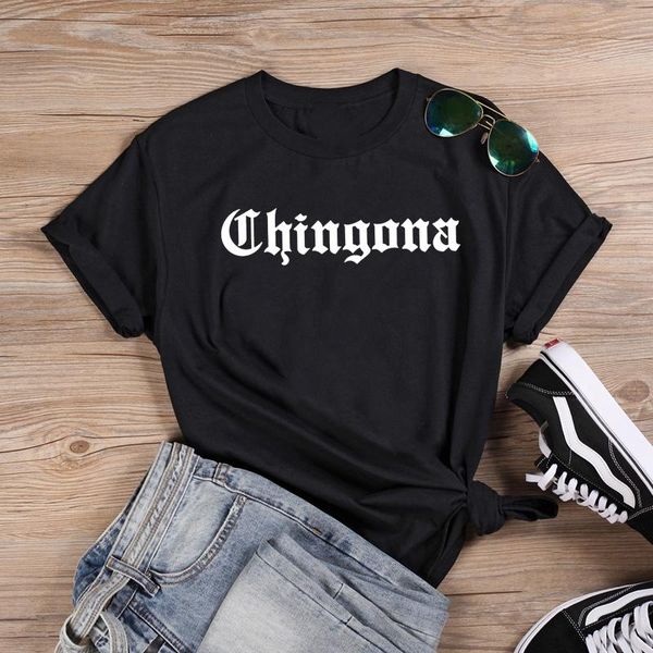 

women's t-shirt chingnoa funny t shirt women o-neck short sleeve tshirt black casual tee femme tshirts cotton, White