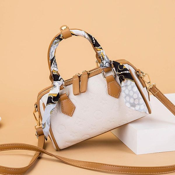 

evening bags 2021 tier cowhide boston bag ladies tote leather large capacity one shoulder crossbody women's