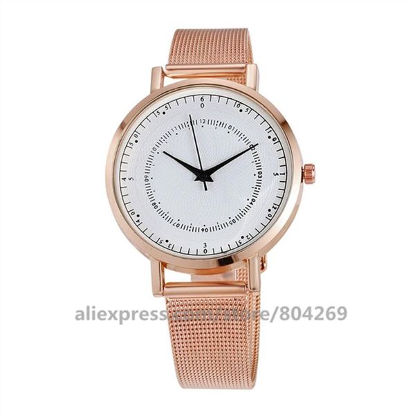 

wristwatches alloy mesh men casual watches round analog quartz dress wrist watch women geneva 920217, Slivery;brown