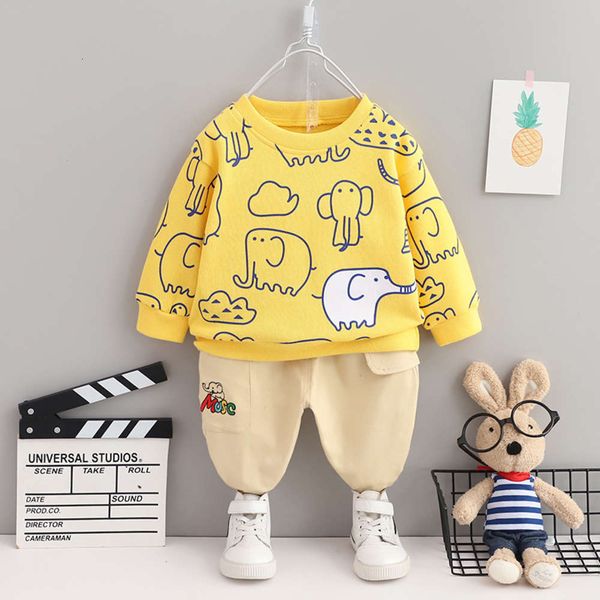 

long yi kids 2021 new fashion sve suit cute baby cotton children's wear, White