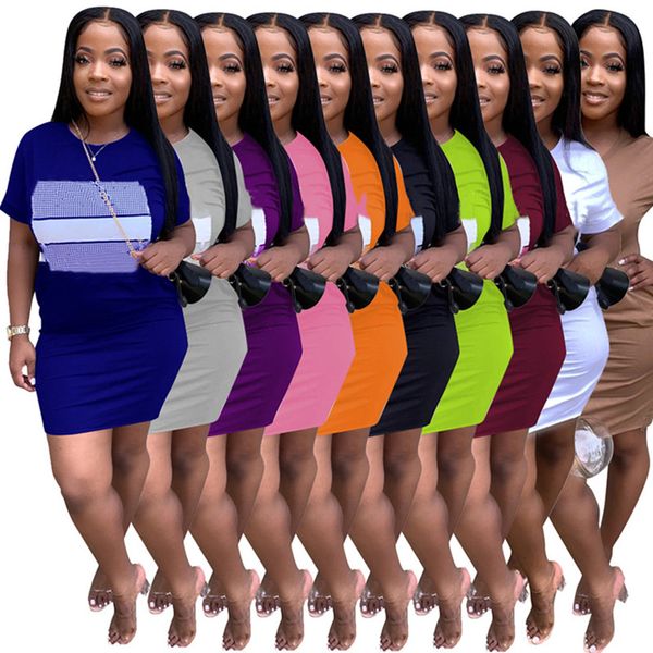 

summer women dress short sleeve skirts bodycon black skirt summer clothes plus size 2x dresses skinny packaged hip skirt dhl 4572, Black;gray