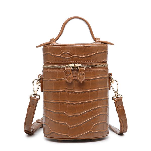 

small bag 2021 autumn and winter small foreign style cylinder fashion versatile portable messenger mini bucket bag