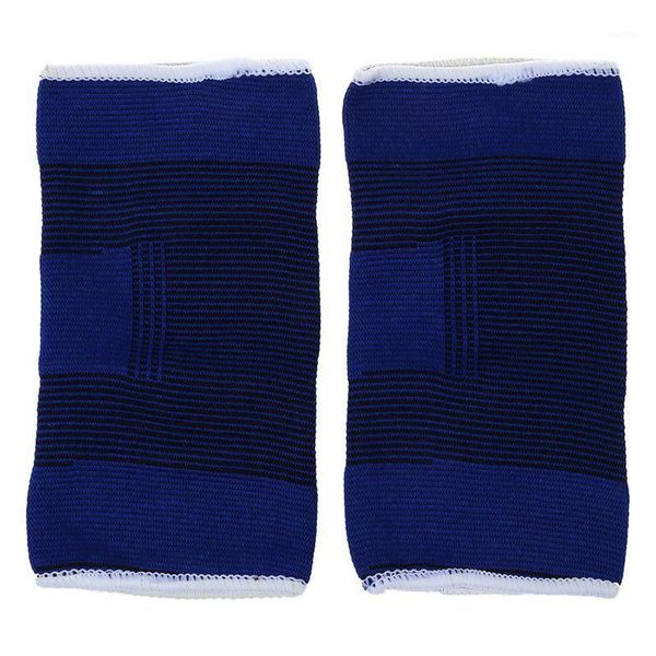 

elbow & knee pads blue sports wear stretchy sleeve support brace 2 pcs1, Black;gray