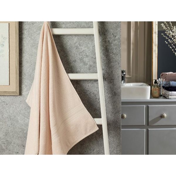 

towel oceanland bath 70x140 cm home bathroom cotton absorbent soft colorful blue-mink-ecru-powder-navy blue-plum