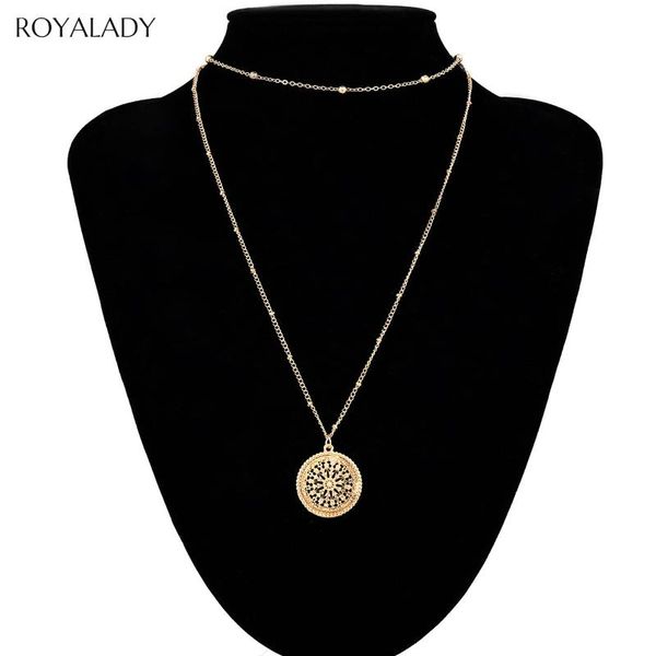 

pendant necklaces fashion hollow flower choker necklace for women boho gold silver color chain chocker statement jewelry