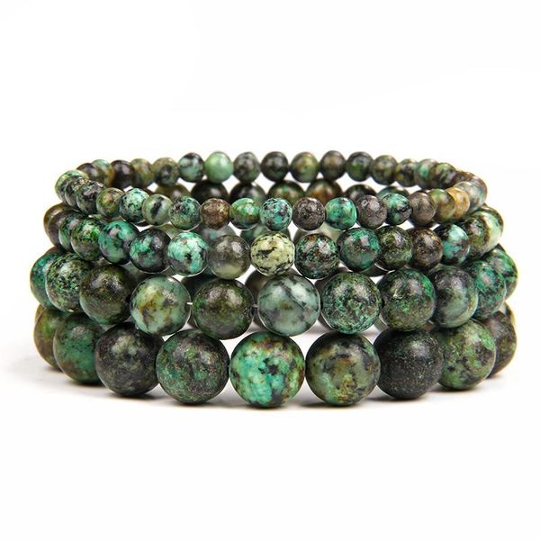 

beaded, strands natural stone beads bracelet turquoises beaded charm elastic bracelets yoga balance healing for men women homme jewelry, Black