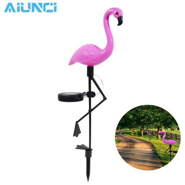 

solar lamps led garden light simulated flamingo lawn lamp waterproof lights outdoor for decoration parties lighting