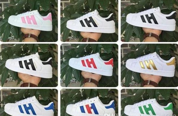 

classic shoes superstar men and women shell head shoes mens womens super star sneakers skateboarding white casual shoe, Black
