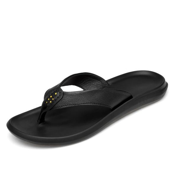 

slippers genuine shoes rasteira designer chancla summer zandalias para transpirables mens size slapi outdoor sandals sandale herren bulk, Black