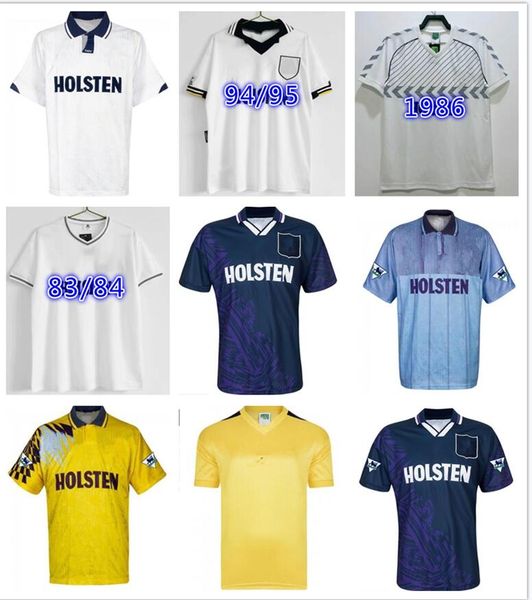 

1982 1990 1991 1992 1994 1998 1999 tottenham retro bale soccer jersey spurs klinsmann gascoigne anderton sheringham 91 92 94 95 classic vint, Black;yellow