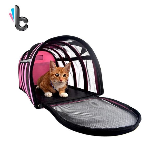 

travel breathable pet handbag portable carrier tote bag crates shoulder bag handbag easy carry pet -3