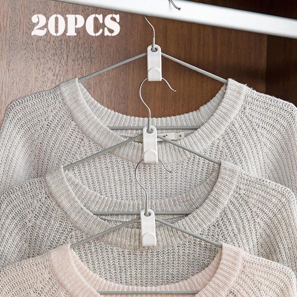 

hangers & racks 10/20pcs connect hooks for hanger wardrobe closet rails storage organzier hook clothes linking