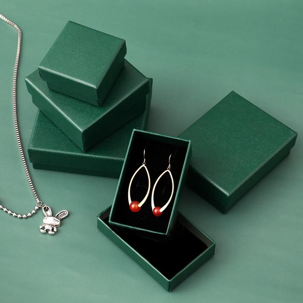 Malachitgrüne Box Boxen für Armband Halskette Anhänger Ring Liebt Armreifen Schlüsselanhänger Paket hochwertige Schmuckzubehörverpackung