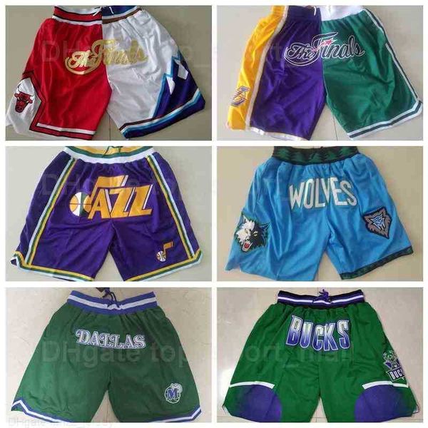 

john stockton basketball shorts just don wear sport pant pocket zipper karl malone kevin garnett rudy gobert towns luka doncic pete maravich, Black